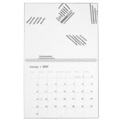 Horizontal, Silber Kalender (Jan 2027)