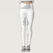 Horizontal, Silber Leggings (Vorderseite)