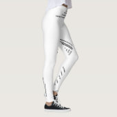 Horizontal, Silber Leggings (Rechts)