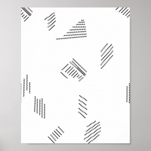 Horizontal, Silber Poster (Vorne)