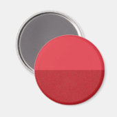 Horizontal Split Texture Tomato Red Magnet Custom (Vorderseite/Rückseite)