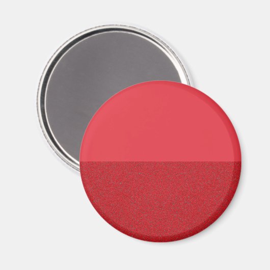 Horizontal Split Texture Tomato Red Magnet Custom (Vorderseite/Rückseite)