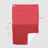 Horizontal Split Tomato Red Golf Handtuch - Anpass (Insitu)
