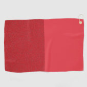 Horizontal Split Tomato Red Golf Handtuch - Anpass (Horizontal)