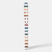 Horizontal Terracotta and Teal Stripes Case-Mate iPhone Hülle (Rückseite / Links)