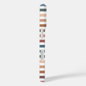 Horizontal Terracotta and Teal Stripes Case-Mate iPhone Hülle (Rückseite / Rechts)