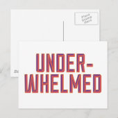 Horizontal unterschritten postkarte (Vorne/Hinten)