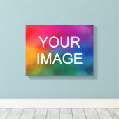 Horizontal Upload Your Photo Picture Image Logo Leinwanddruck (Insitu (Holzboden))