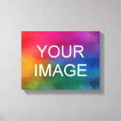 Horizontal Upload Your Photo Picture Image Logo Leinwanddruck (Vorderseite)