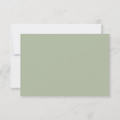 Horizontal-Whimsikskript | Sage Song Request | RSVP Karte (Rückseite)
