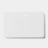 Horizontal wiederverwendbares Schwarz-Grau-Foto Ausweis (Rückseite)