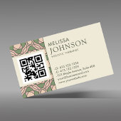 Horizontal Zen Holistic Health QR Code Visitenkarte