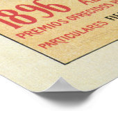 Horizontalbanner Vintag Art Nouveau Barcelona Poster (Ecke)