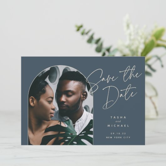 Horizontalbogen | FOTO Save The Date (Stehend Vorderseite)