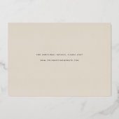 Horizontalbogen | FOTO SAVE THE DATE Folieneinladung (Rückseite)