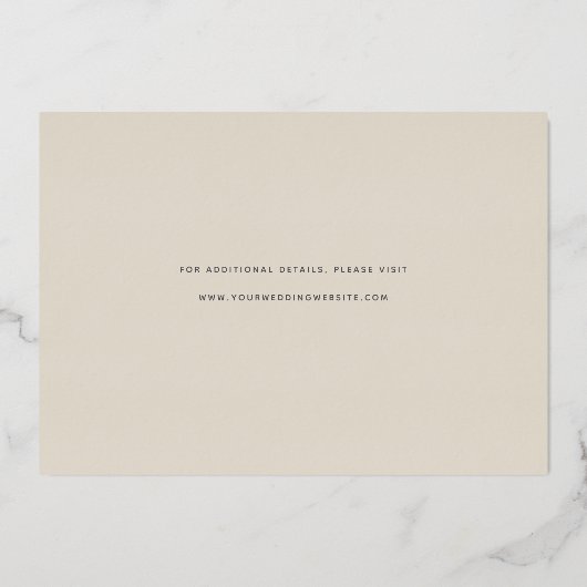 Horizontalbogen | FOTO SAVE THE DATE Folieneinladung (Rückseite)