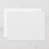 Horizontaldesign Acht Ankündigungspostkarte (Vorne/Hinten)