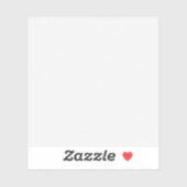 Horizontaldesign Acht Aufkleber (Blatt)