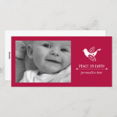 Horizontale 1 Fotokarte Feiertagskarte (Vorne/Hinten)