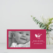 Horizontale 1 Fotokarte Feiertagskarte (Stehend Vorderseite)