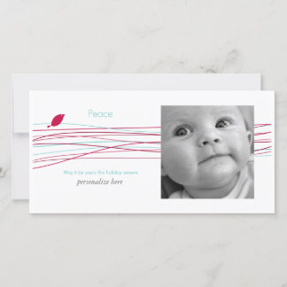 Horizontale 1 Fotokarte Feiertagskarte