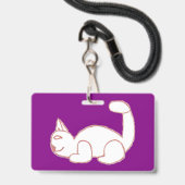 Horizontale Abzugsleine Toms Ausweis (Vorderseite mit Lanyard)