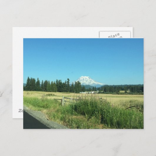 Horizontale Anschlusskarte des Rainiers Postkarte (Vorne/Hinten)