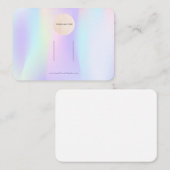 Horizontale Anzeige Ihrer Logopastellbügel für den Visitenkarte (Vorne/Hinten)