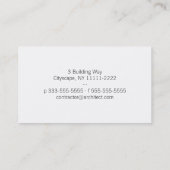 Horizontale Architektur im Zentrum Visitenkarte (Rückseite)