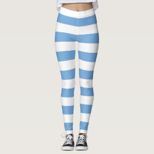 Horizontale argentinische Flaggenfarben Leggings