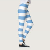 Horizontale argentinische Flaggenfarben Leggings (Rechts)