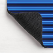 Horizontale Bars aus blauem Metall Mousepad (Ecke)