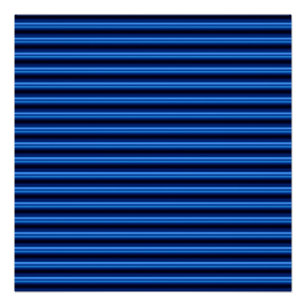 Horizontale Bars aus blauem Metall Poster