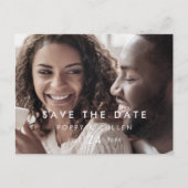 Horizontale Bildvorlage Save the Date Einladungspostkarte (Vorderseite)