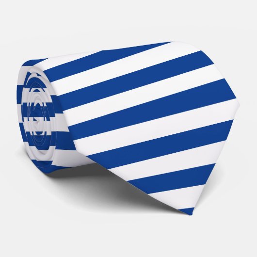 Horizontale blaue Streifen auf jeder Farbe klein Krawatte (Gerollt)