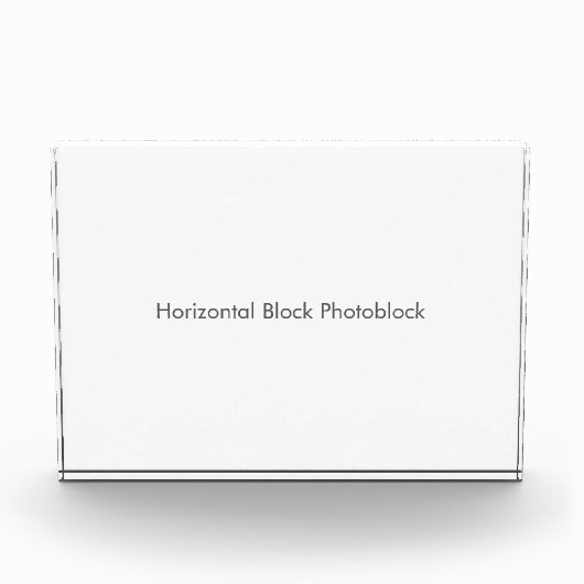 Horizontale Block-Fotoblock Fotoblock (Vorderseite)