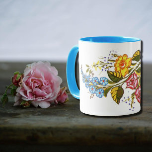 horizontale Blume1 Tasse