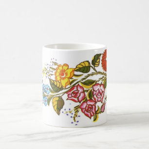 horizontale Blume Kaffeetasse