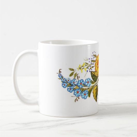 horizontale Blume Kaffeetasse (Links)