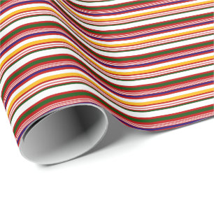 Horizontale Bonbonstreifen (kleine Skala) Geschenkpapier