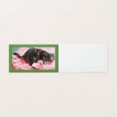 Horizontale Buchtabellenkarte für Schneiderdampf (Außenseite Aufgefaltet)