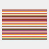 Horizontale Candy Streifen (groß) Geschenkpapier Set (Vorderseite 2)