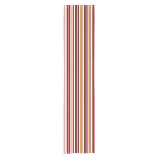 Horizontale Candy-Streifen Kurzer Tischläufer (Vorderseite)