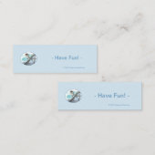 Horizontale Eiffelturm-Lesezeichen (Bulk) - Spaß Mini Visitenkarte (Vorne/Hinten)