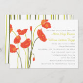 Horizontale Einladungskarte für Hübsche Popepieten Einladung (Vorne/Hinten)