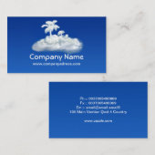 horizontale Entwurfstourismus-Agentur-Visitenkarte Visitenkarte (Vorne/Hinten)