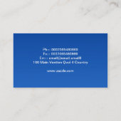 horizontale Entwurfstourismus-Agentur-Visitenkarte Visitenkarte (Rückseite)