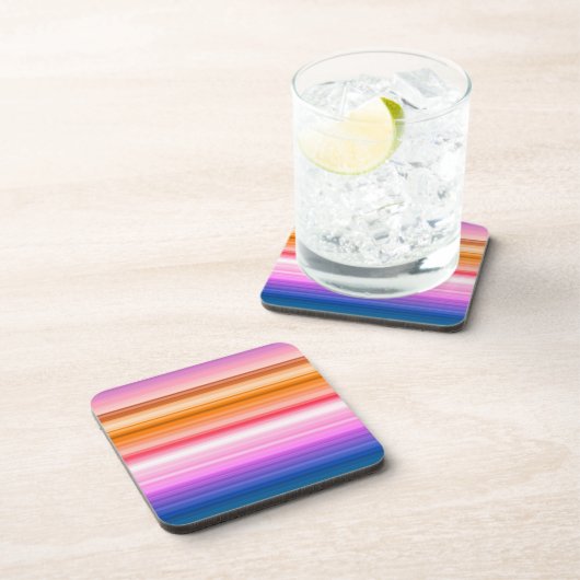 Horizontale Farbstreifen Untersetzer (Rechte Seite)