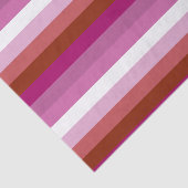 Horizontale Flagge für Lesben Seidenpapier (Ausschnitt)