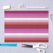 Horizontale Flagge für Lesben Seidenpapier (Handwerk)